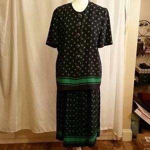 2 pc blouse & skirt